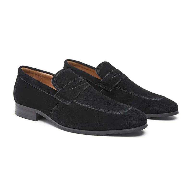 Laiya™ | Oud Money loafers met suède bandjes
