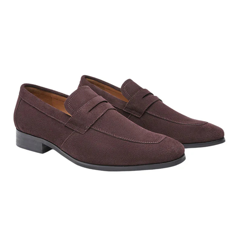 Laiya™ | Oud Money loafers met suède bandjes