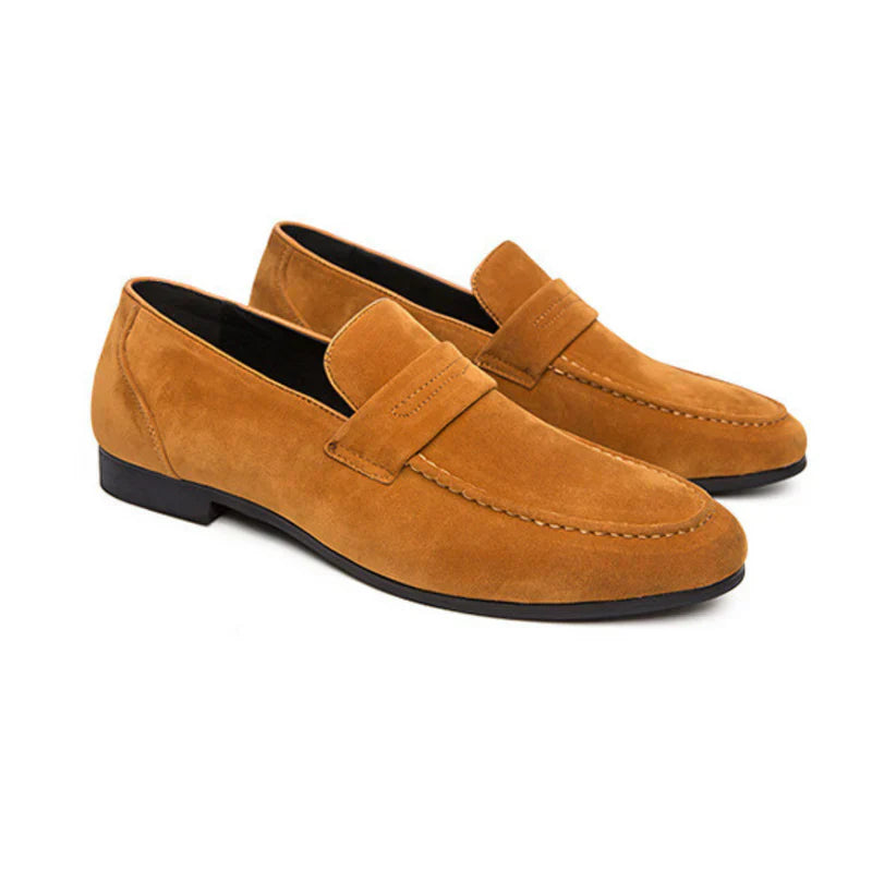 Laiya™ | Oud Money loafers met suède bandjes