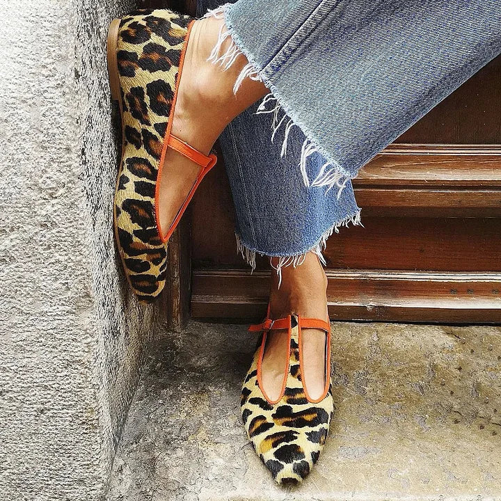 Samantha T-Strap Flats
