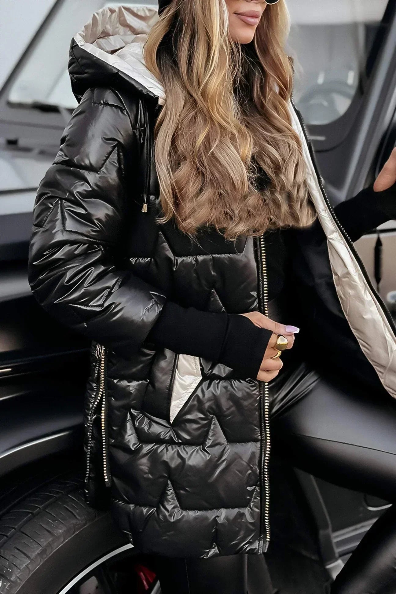 Leviana - Long Quilted Jacket