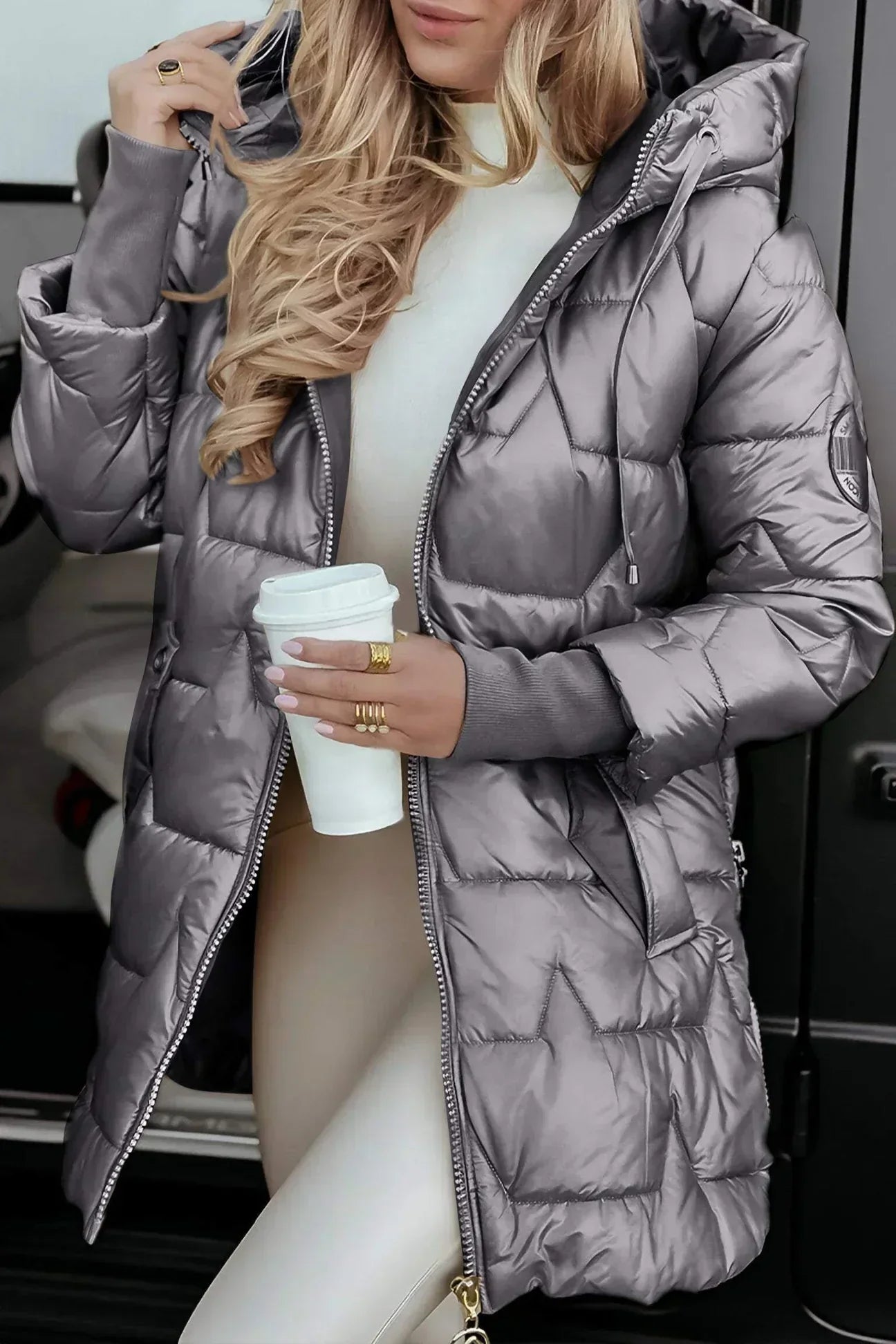 Leviana - Long Quilted Jacket