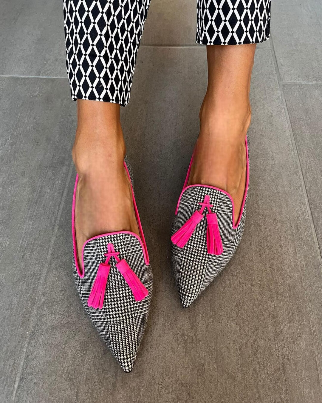 Fyla™ | Fluo Fringe Loafers