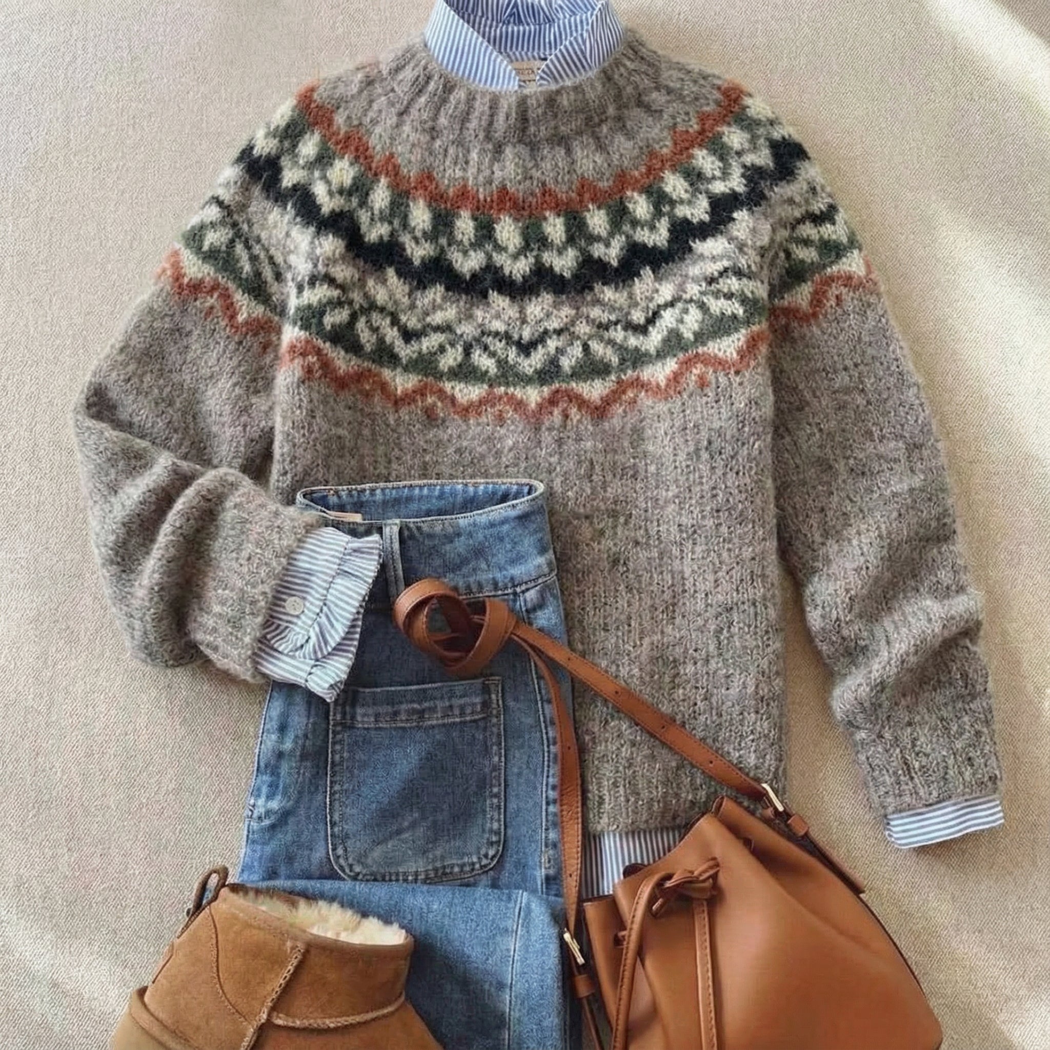 Emma | Heritage Nordic Knit Sweater