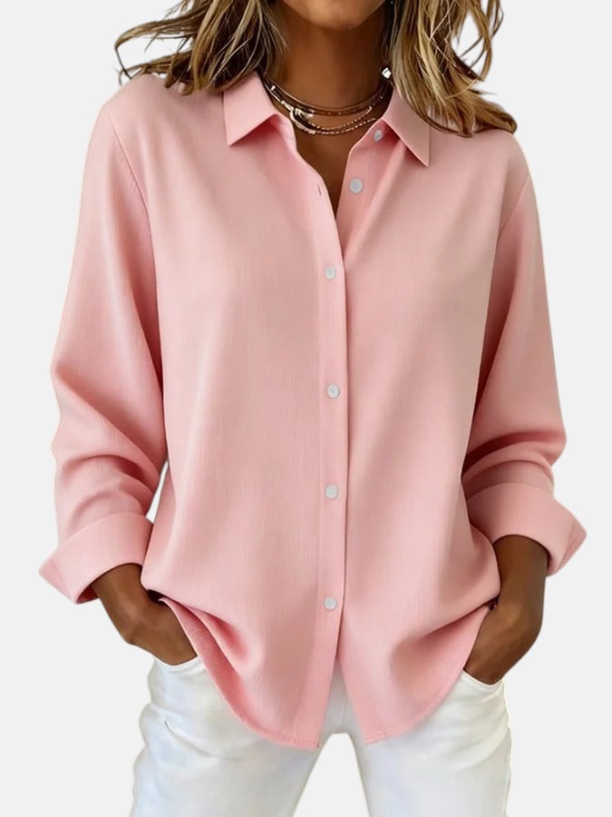 Celia – Elegant Radiant Button-Down Blouse