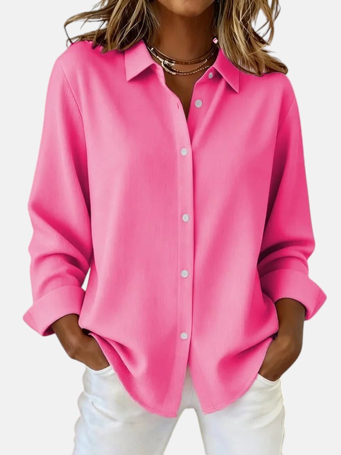 Celia – Elegant Radiant Button-Down Blouse