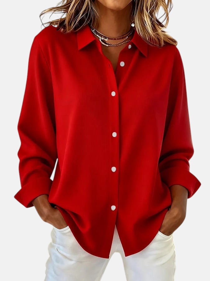 Celia – Elegant Radiant Button-Down Blouse