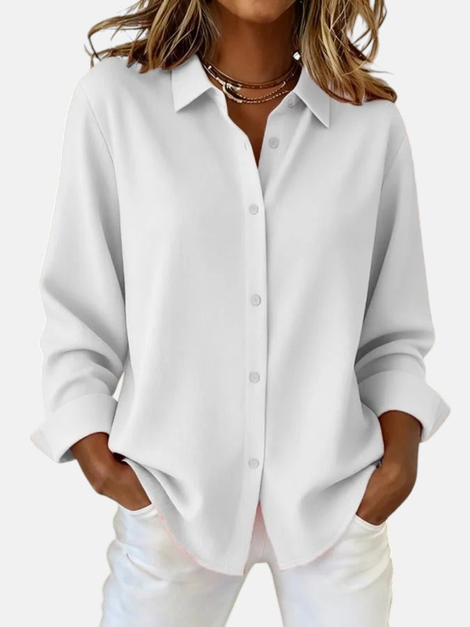 Celia – Elegant Radiant Button-Down Blouse