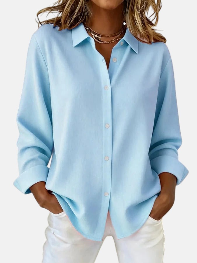 Celia – Elegant Radiant Button-Down Blouse