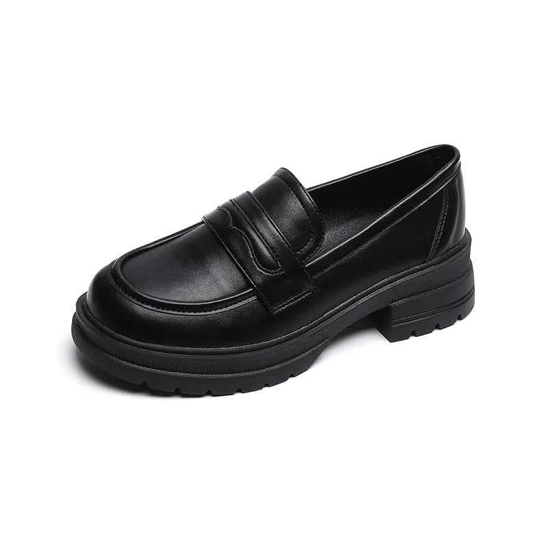 Laiya™ | Oude geld leren loafers
