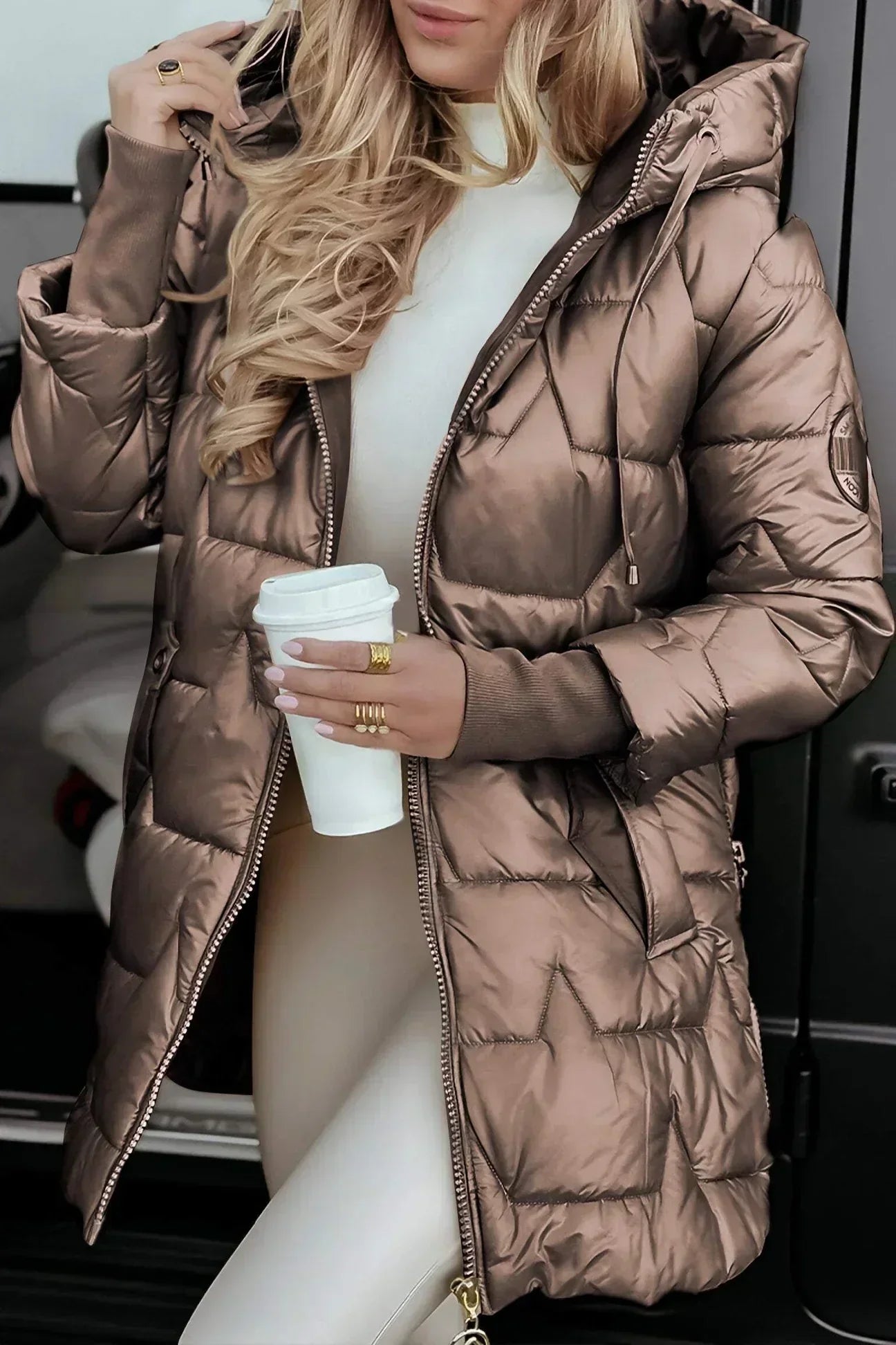 Leviana - Long Quilted Jacket