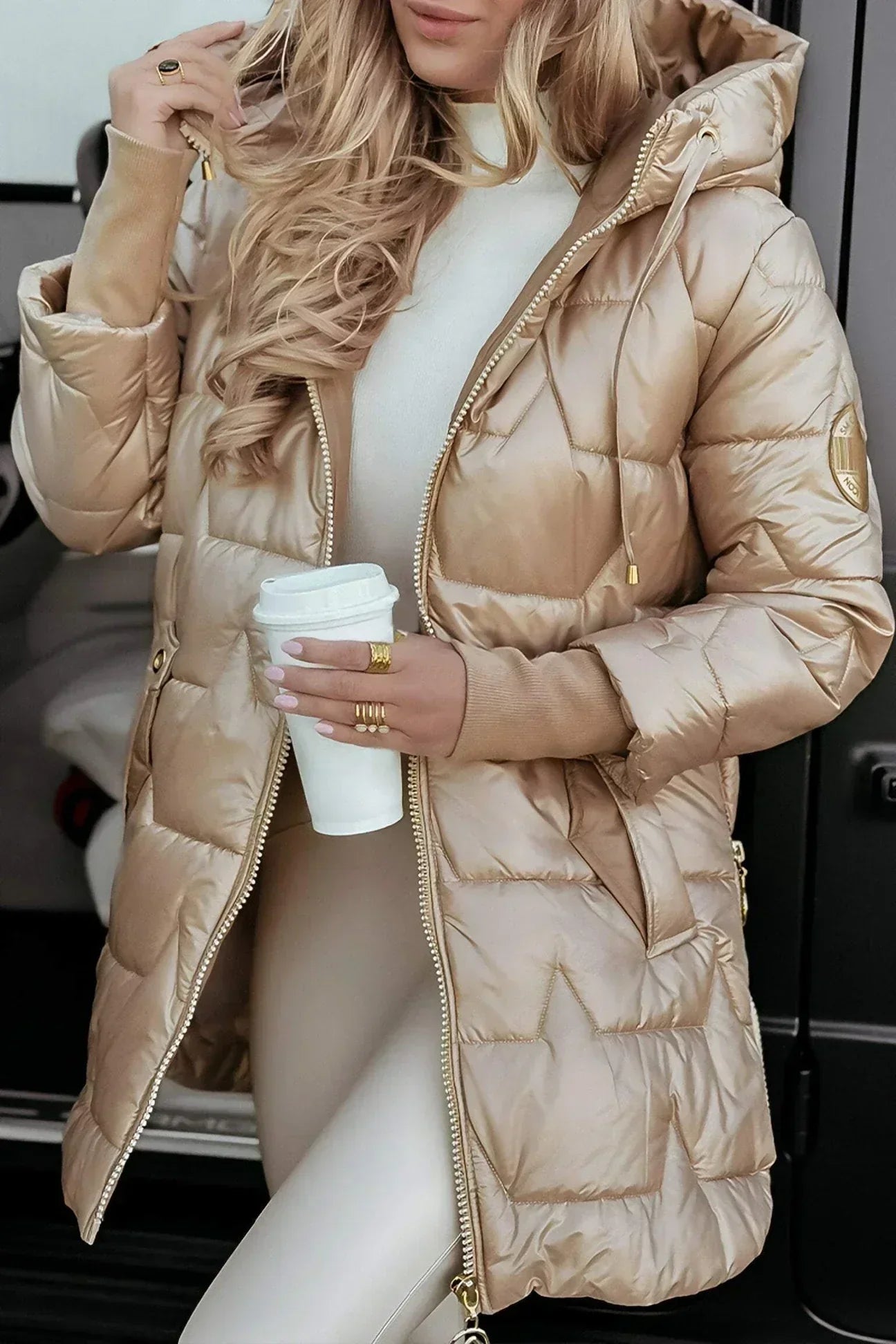 Leviana - Long Quilted Jacket