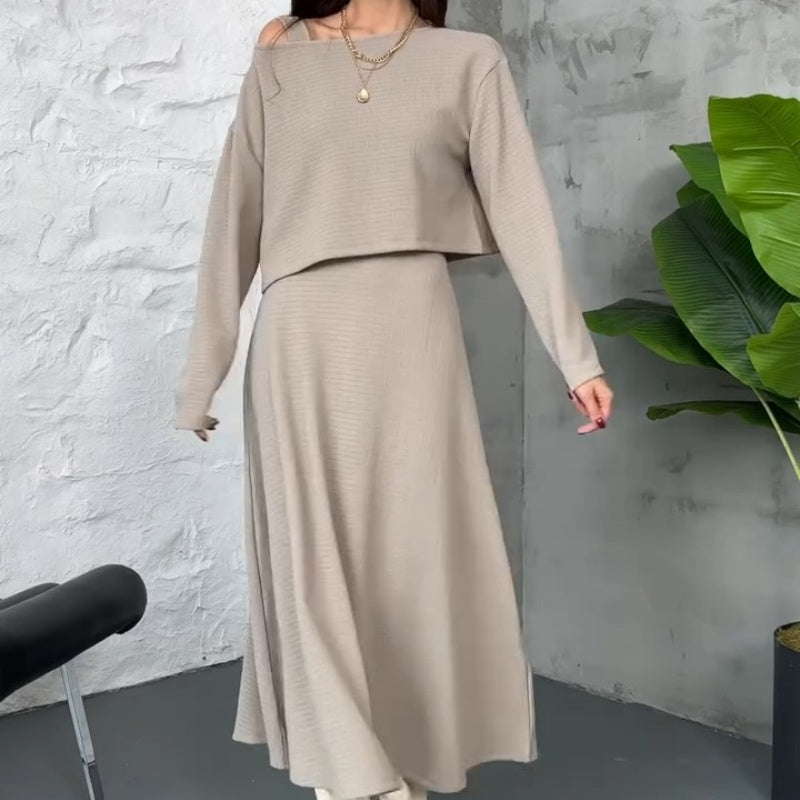 Jynalora | Elegant Two-Piece Knitted Set